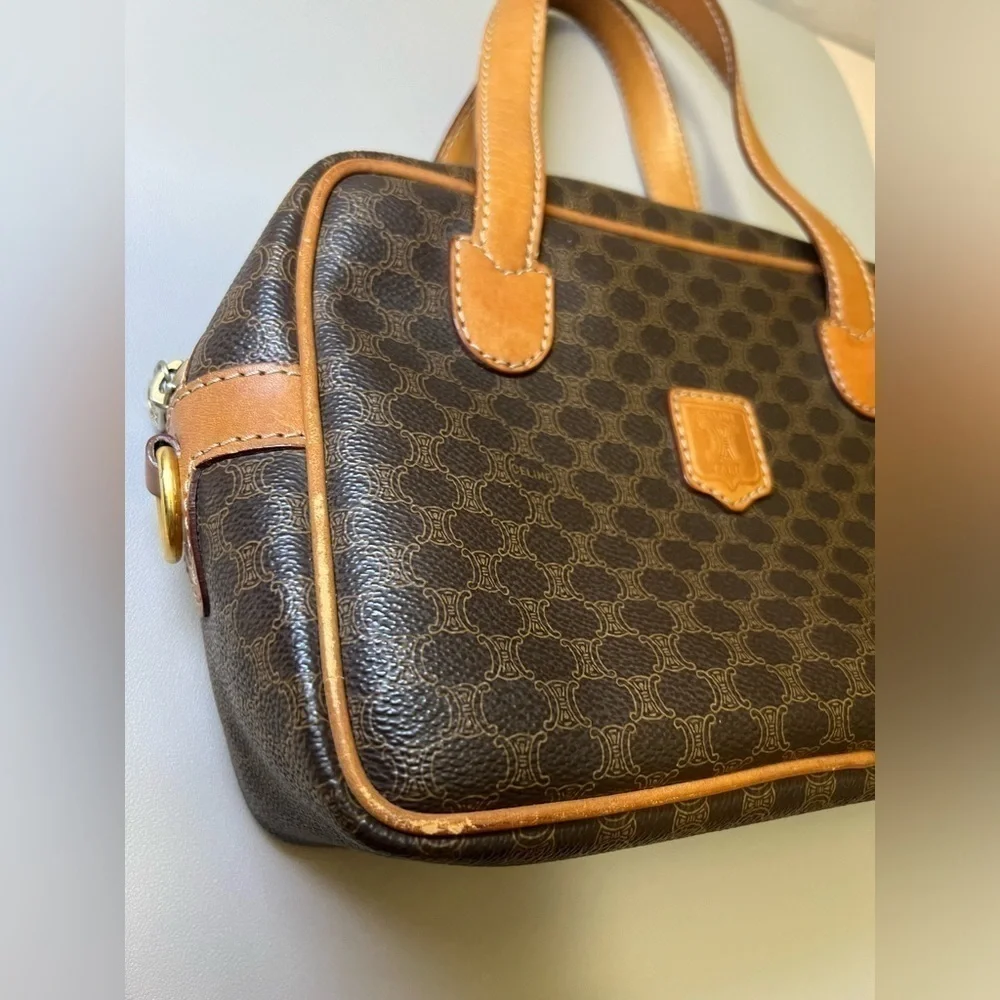 Vintage Celine Macadam Pattern Handbag. - Picture 4 of 15